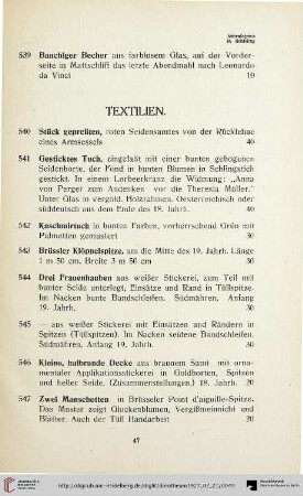 Textilien (Nr. 540-555)