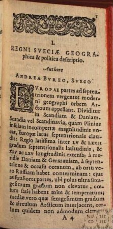 Svecia siue de Suecorum Regis Dominiis et opibus Commentarius Politicus