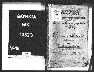 Studium der Rechtswissenschaft in genere und Prüfungsvorschriften (Vorbedingungen für den höheren Justiz- und Verwaltungsdienst).