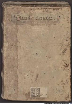 Alberti de Tegernsee presbyteri et canonici in Dyessen Speculum clericorum - BSB Clm 18387
