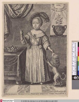 I.GUILLIELMUS HENRICUS D.G.PRINCEPS AURIACUS COMES NASSAVIAE.etc