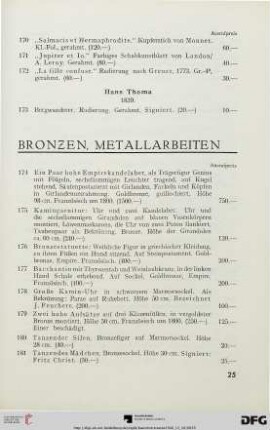 Bronzen, Metallarbeiten (Nr. 174-191)
