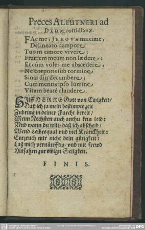 Preces Aleutneri ad Deum cottidianae