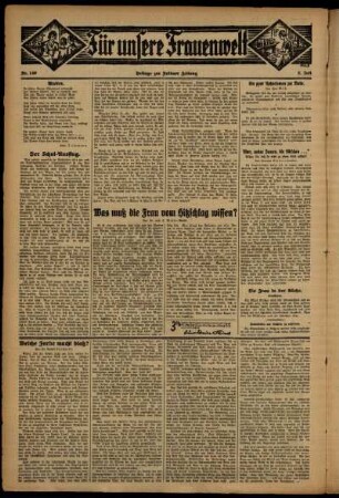 Zweite Ausgabe vom Donnerstag, den 02. Juli 1931.