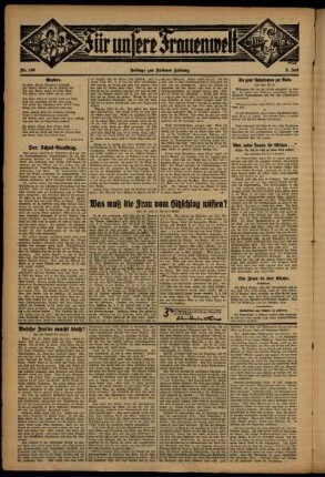 Zweite Ausgabe vom Donnerstag, den 02. Juli 1931.
