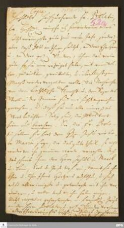 Brief von August Hermann Francke an Anna Kunigunde Bülfinger.