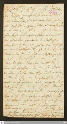 Brief von August Hermann Francke an Anna Kunigunde Bülfinger.