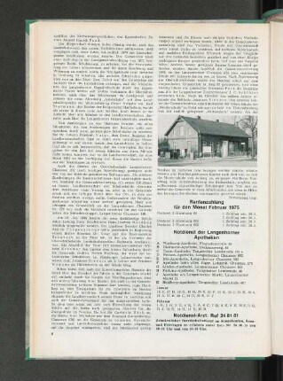 Rentenzahlung für den Monat Februar 1975