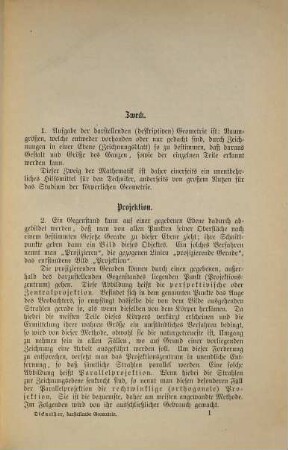 Leitfaden der darstellenden Geometrie