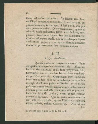 §. III. Origo duellorum.