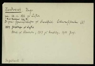 Handwerck, Hugo