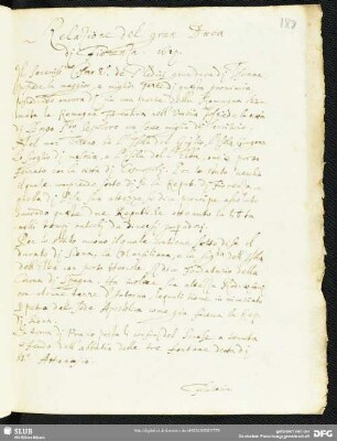 [Faszikel 8:] Relazione del granduca di Firenze, 1617