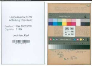 Entnazifizierung Karl Lepthien , geb. 23.02.1891 ()
