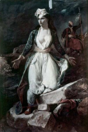 Griechenland auf den Ruinen von Missolonghi