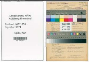 Entnazifizierung Karl Spier , geb. 28.04.1892 (Betriebsfuehrer)
