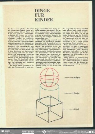 Dinge für Kinder : Dinge für Kinder
