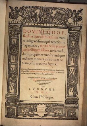 Odoffredi Interpretatio in undecim primos pandectarum libros