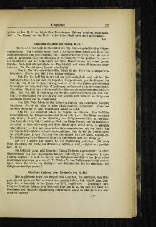 [Zum Kampf um den R.-U. in der Volksschule] : kirchliche Leitung oder Kontrolle des R.-U.!