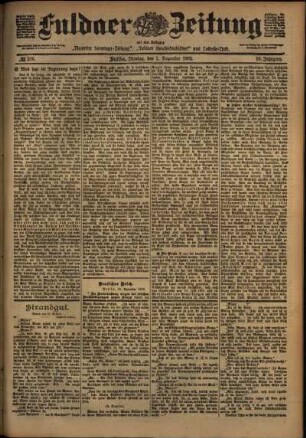 Ausgabe vom Montag, den 01. Dezember 1902.