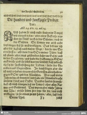 Die hundert und funffzigste Predigt