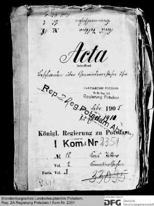 Beschwerden über Gemeindevorsteher im Kreis Teltow
