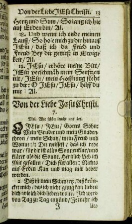 Von der Liebe Jesu Christi.