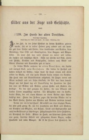 Bilder aus der Sage und Geschichte