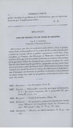 Mélanges.