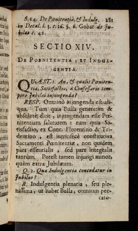 281-285, Sectio XIV