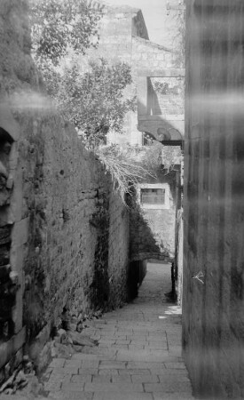Gasse : Gasse in der Altstadt von Hvar.