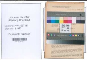 Entnazifizierung Friedrich Borrenkott , geb. 19.05.1893 (Vers.Direktor)