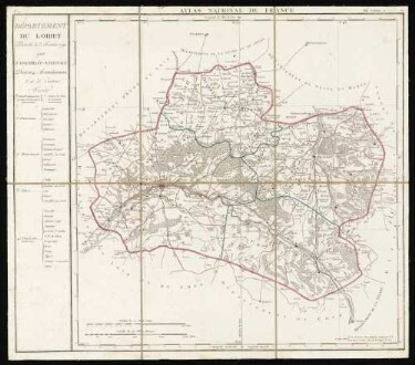 Atlas National de France en départements