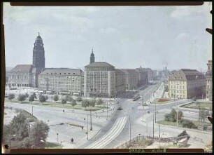 Dresden. Pirnaischer Platz und Thälmann - Straße