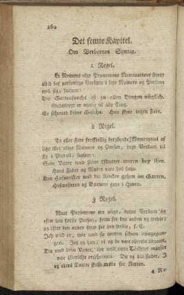 Det femte Kapitel. Om Verbernes Syntax.