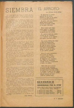 El arroyo : por Enrique García Satur