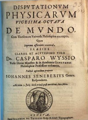 De Mundo : cum thesibus ex universa philosophia excerptis