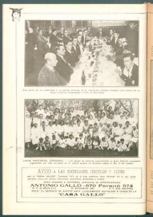 [Vista del festival organizado por la sociedad] Unión provincial Orensana.