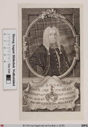 Bildnis Zacharias Conrad von Uffenbach d. J.