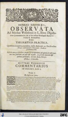 Digestorum Lib. I - V.