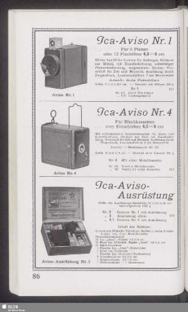 Ica-Aviso Nr. 1. Ica-Aviso Nr. 4. Ica-Aviso-Ausrüstung