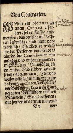 Von Contracten.