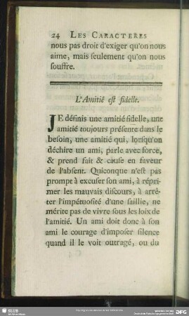 L' Amitié est fidelle