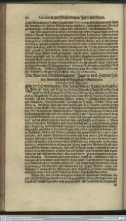 Vier Mandat Büchsentragens, Jagens und Hetzens halber, sonderlich auch in Gehegen und Wildbahnen Anno 1613. 1629. 1630.