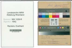 Entnazifizierung Everhard Reckers , geb. 08.09.1901 (Lehrer)