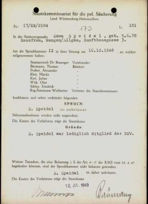 Speidel, Emma