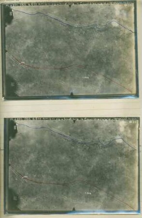 Fotos eigener und feindlicher Stellungen im Caurieres-Wald (Luftbilder)