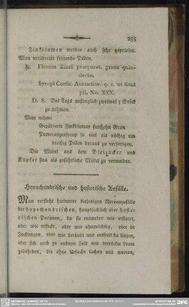 Hypochondrische und hysterische Anfälle