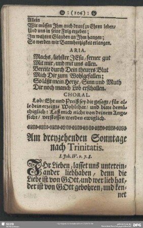 Am dreyzehenden Sonntage nach Trinitatis