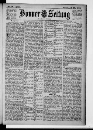 Bonner Zeitung. 1895-1933