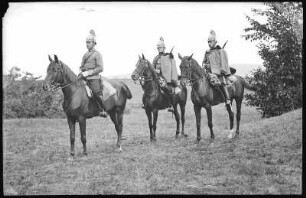 Theresienstadt. Nachrichtenpatrouille : Theresienstadt. K. u. K. Dragoner-Regiment "Herzog von Lothringen" No. 7. Nachrichtenpatrouille